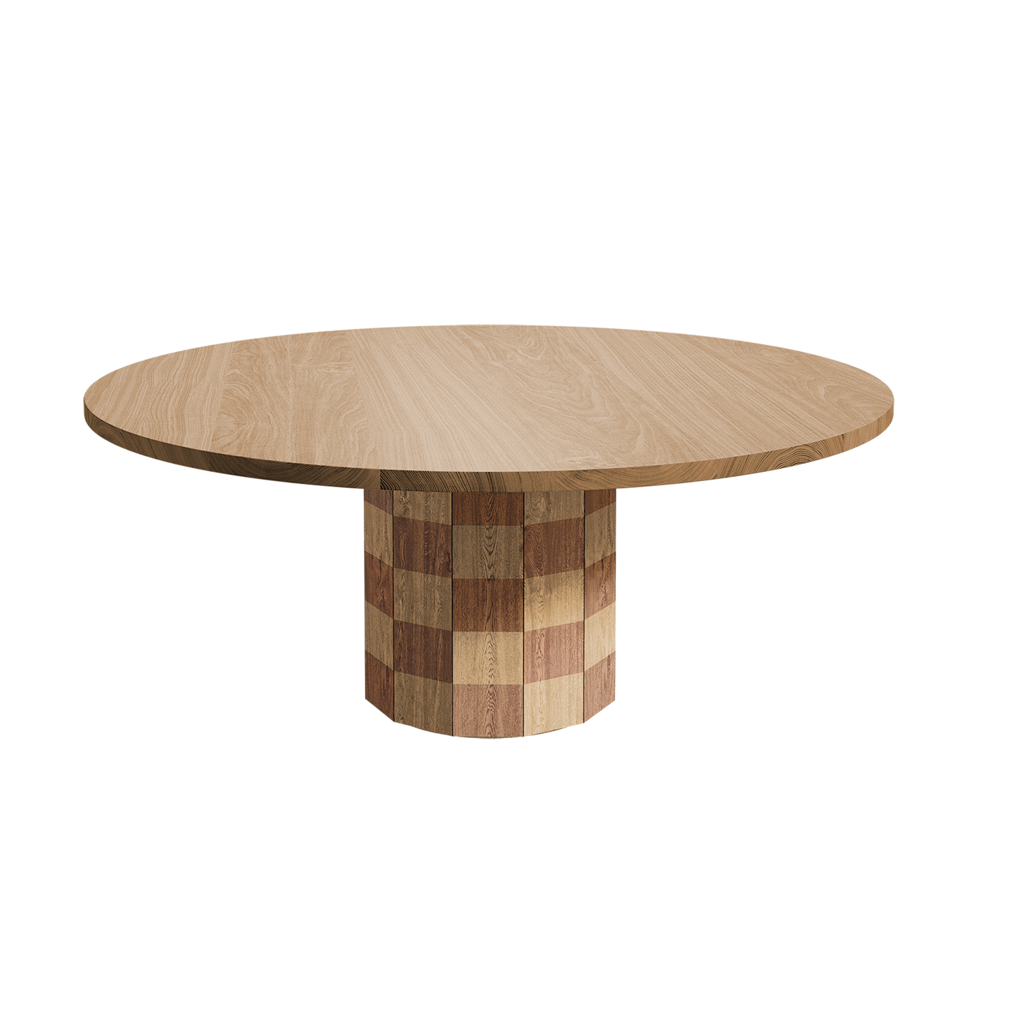 Checkerboard Round Dining Table