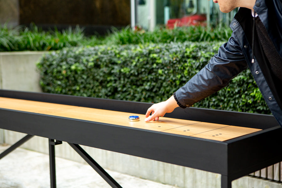 The Break Outdoor Shuffleboard Table