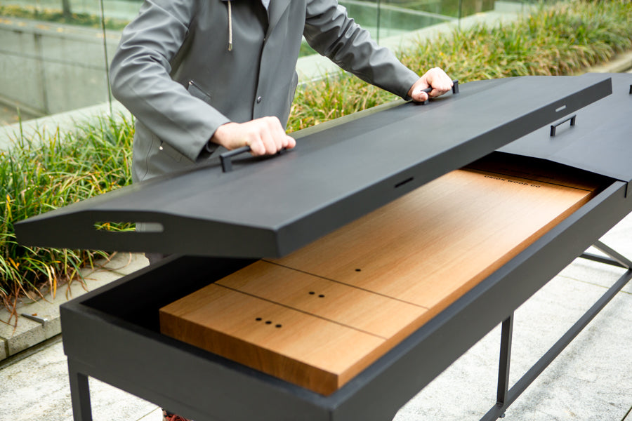 The Break Outdoor Shuffleboard Table