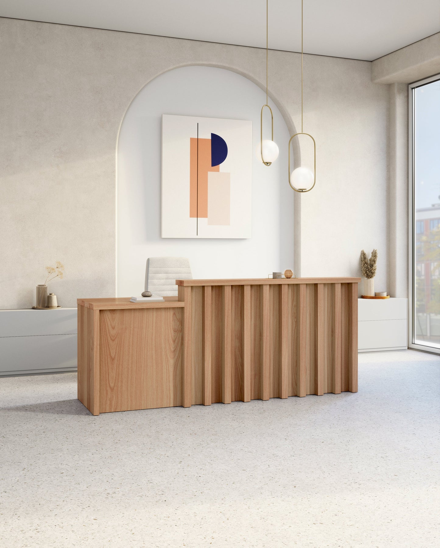 Slant Reception Desk